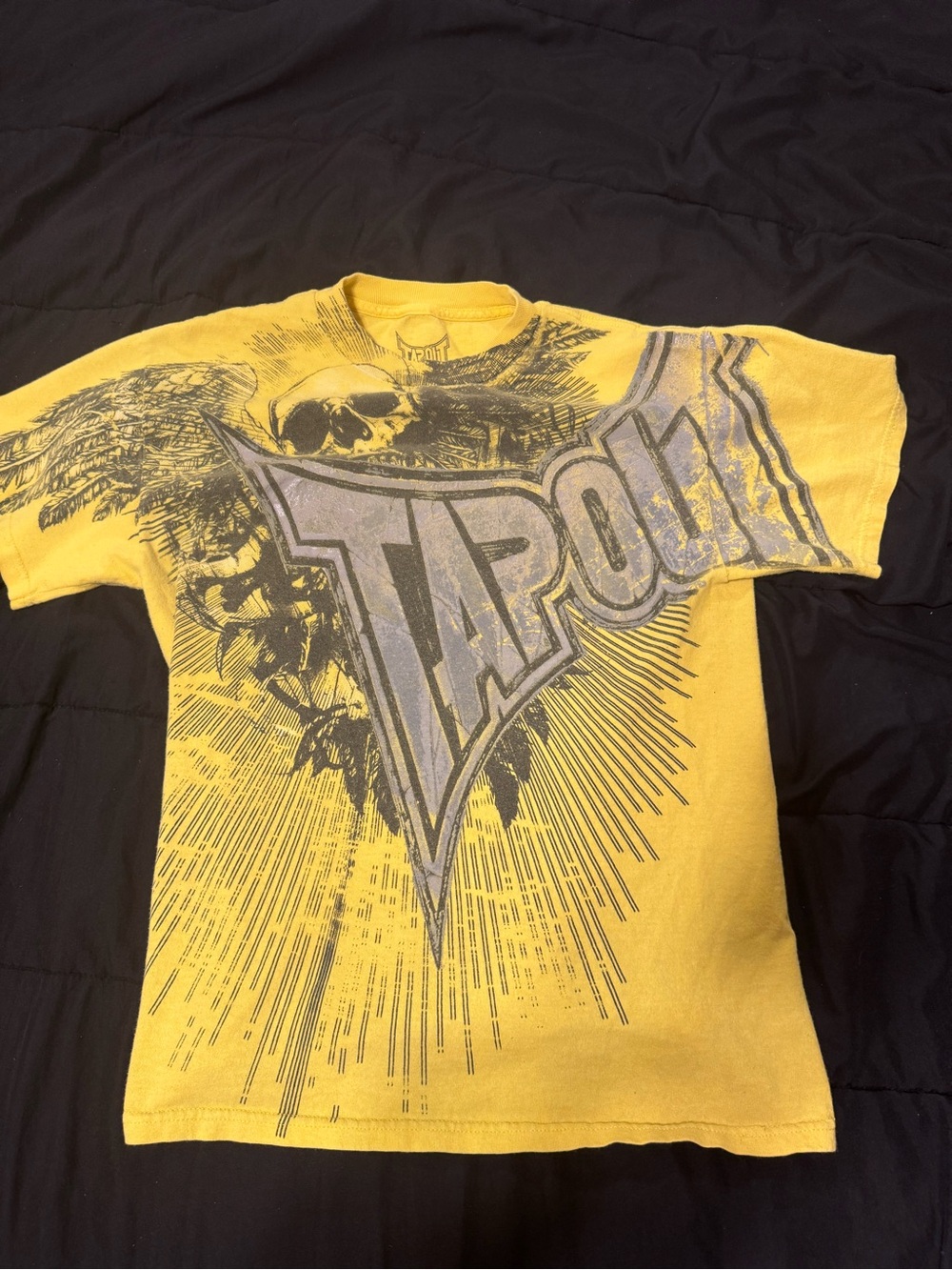 Tapout men’s ' Yellow Graphic Tee